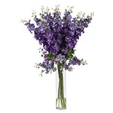 Tall Silk Delphinium Arrangement
