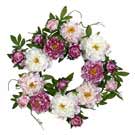 22 inch Peony Wreath