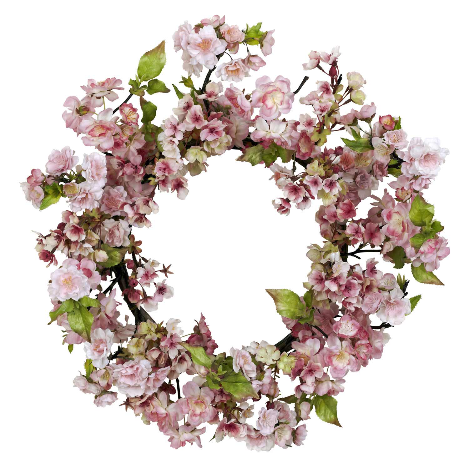 24 Inch Cherry Blossom Wreath