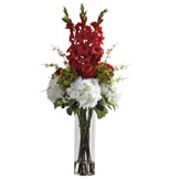 48 inch Silk Giant Mixed Floral Arrangement in Vase: Multiple Colors