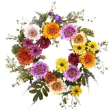 26 inch Artificial African Sunflower Wreath