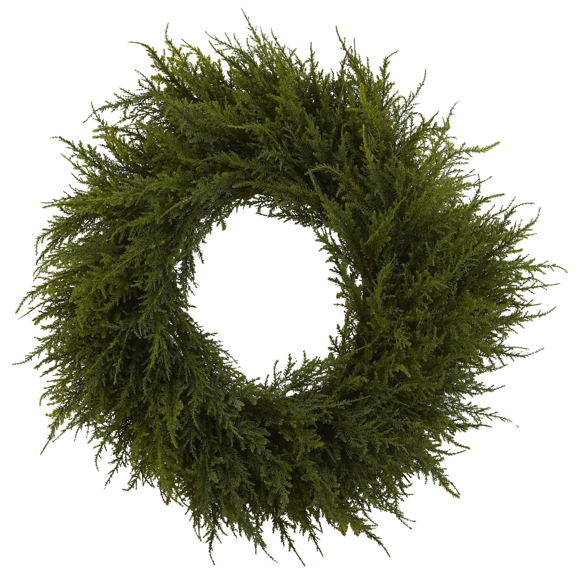 inch Artificial Cedar Wreath
