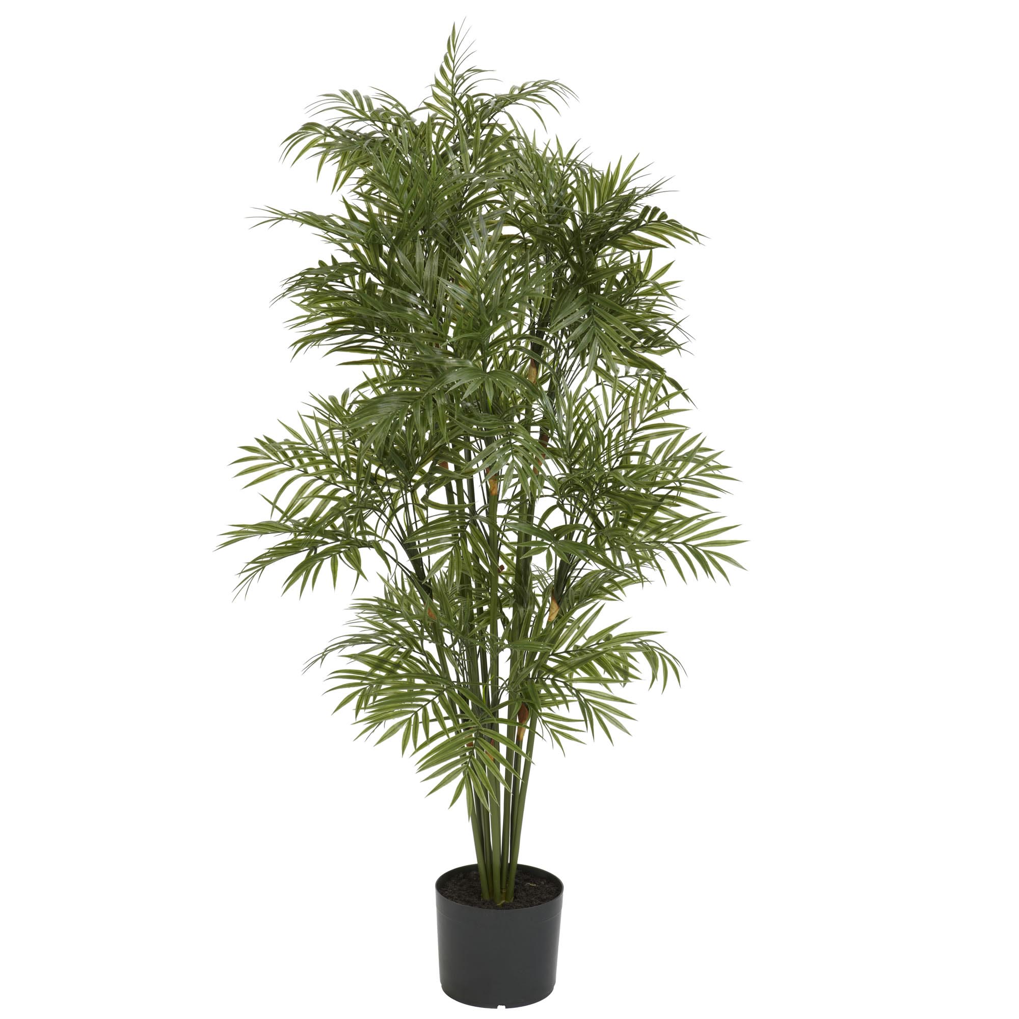 4 Foot Artificial Plastic Parlour Palm Tree: Potted