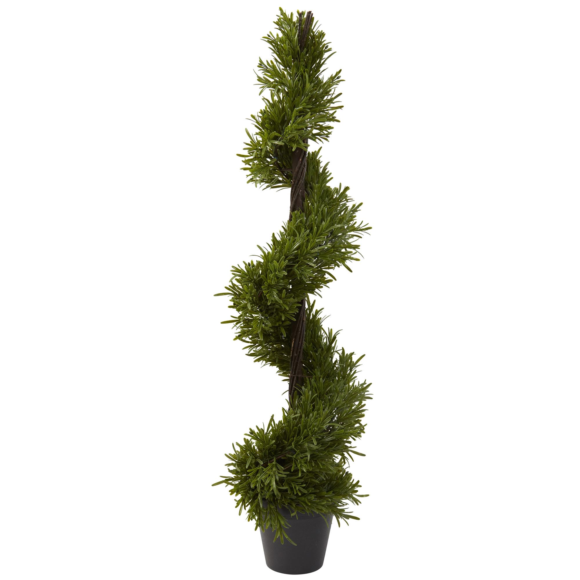 39 Inch Artificial Rosemary Spiral Tree: Potted