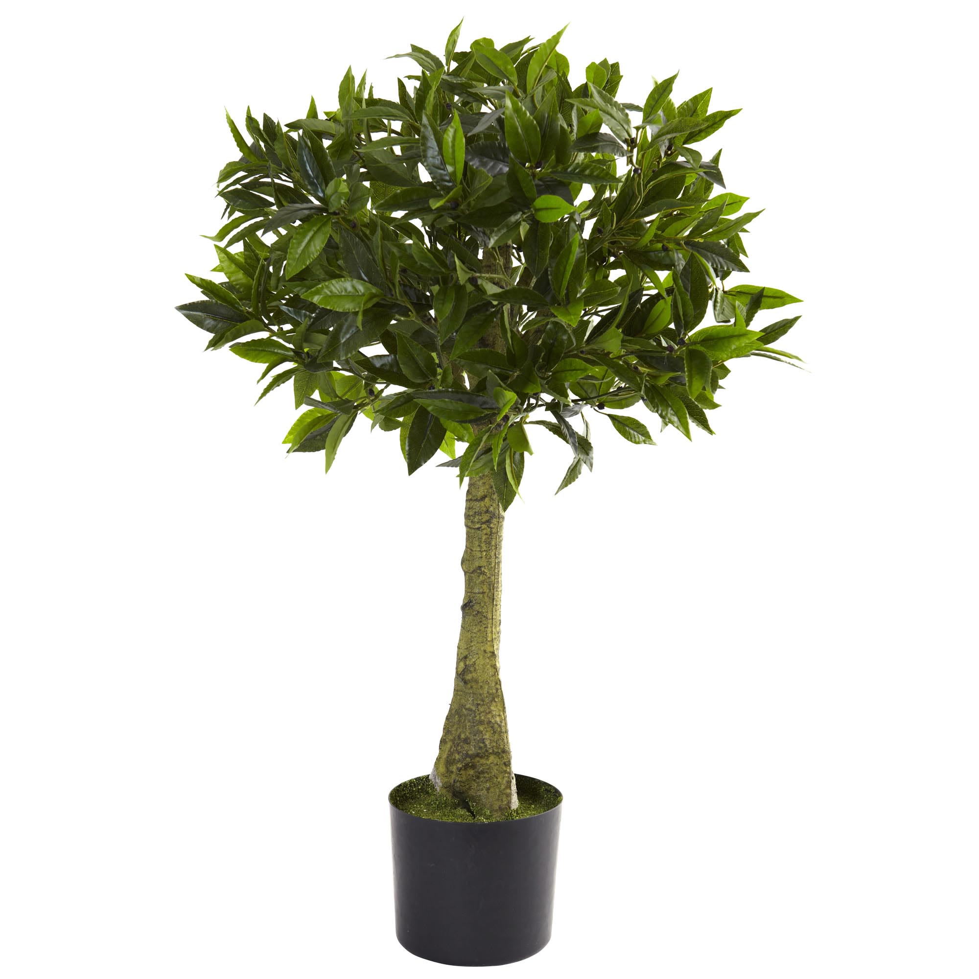 3 Foot Artificial Bay Leaf Topiary Limited Uv