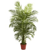 4.5 foot Outdoor Artificial Areca Palm: Limited UV