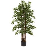 4 foot Artificial Parlour Palm Tree: Potted