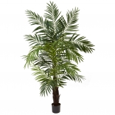 6 foot Artificial Areca Palm Tree: Potted
