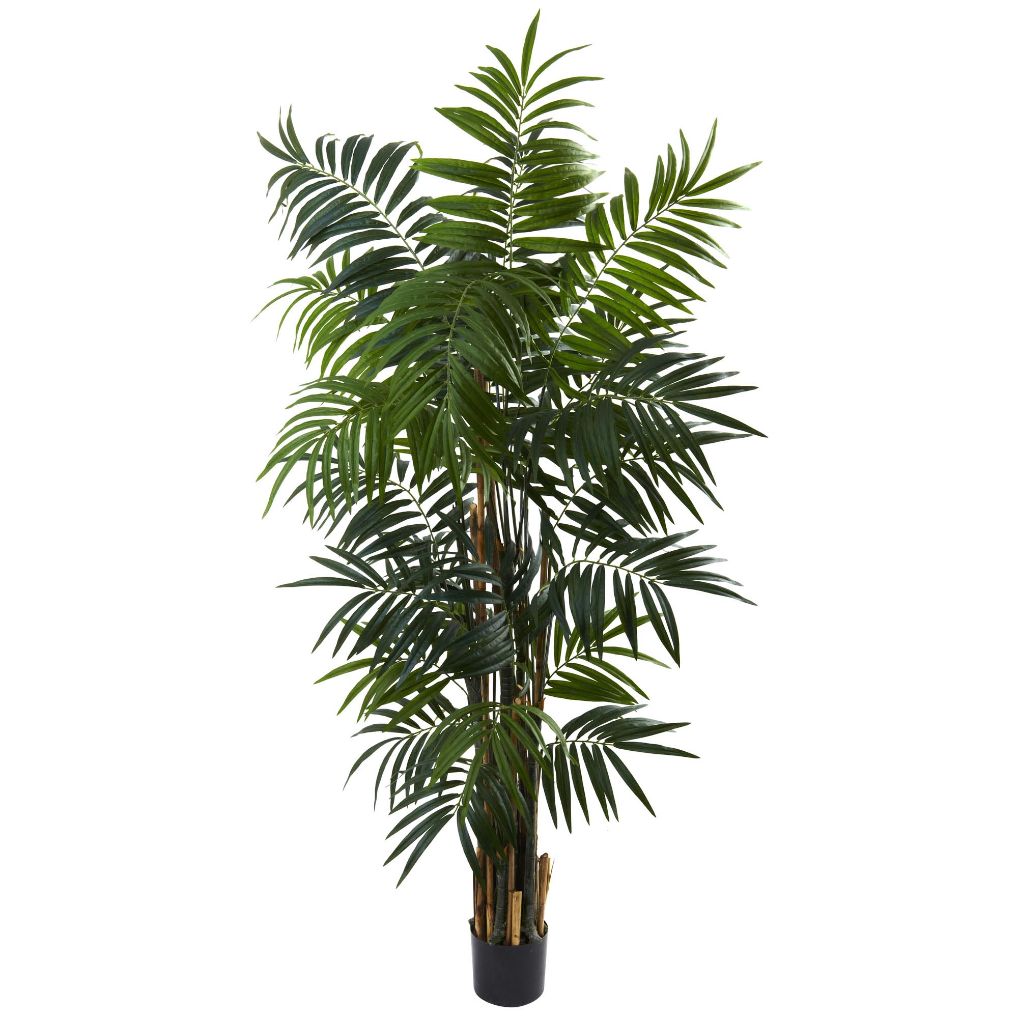 6 Foot Artificial Bulb Areca Palm Tree: Potted