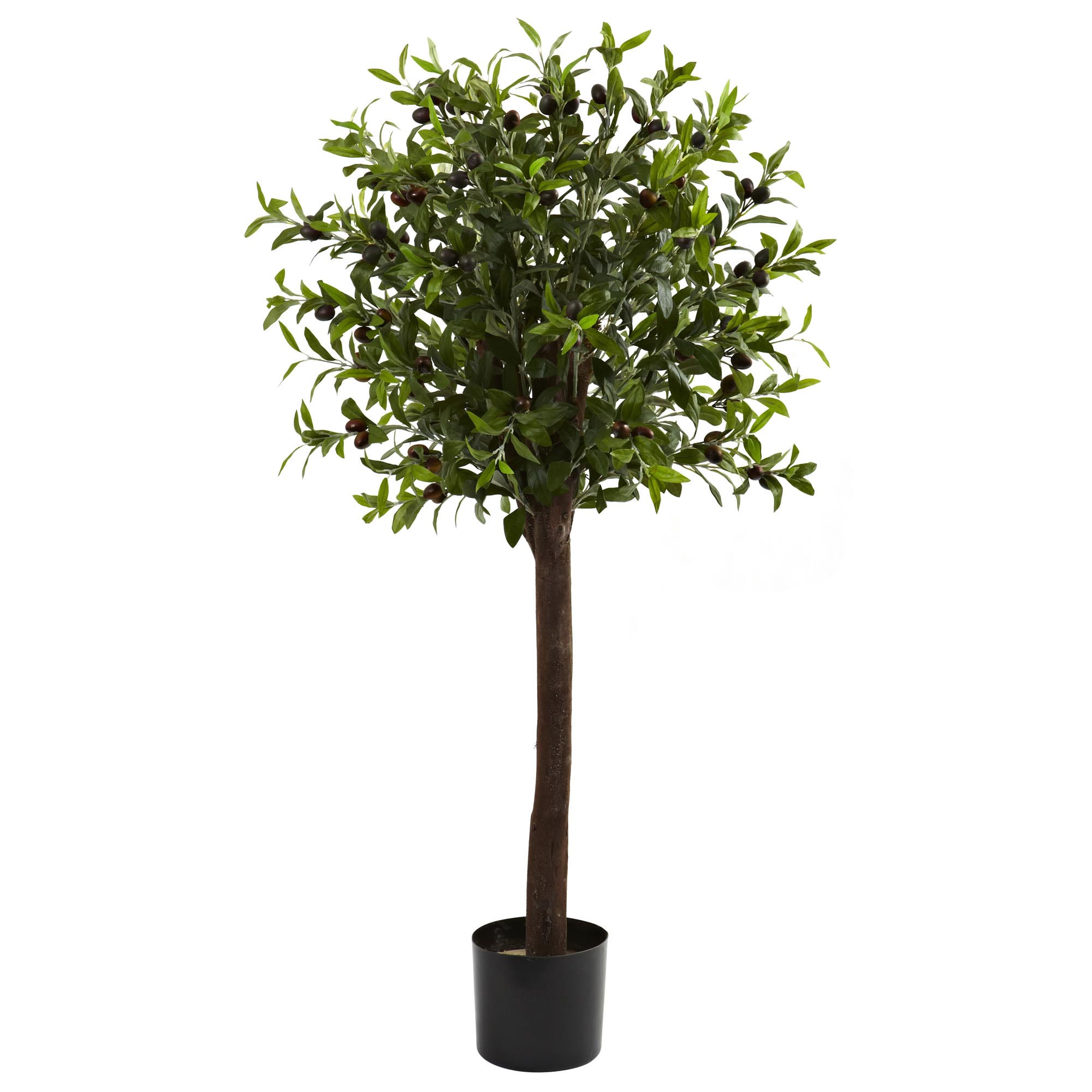 4 Foot Artificial Olive Tree: Potted