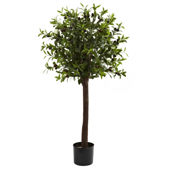 4 foot Artificial Olive Tree: Potted