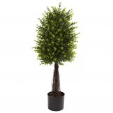 35 inch Artificial Ixora Topiary: Limited UV
