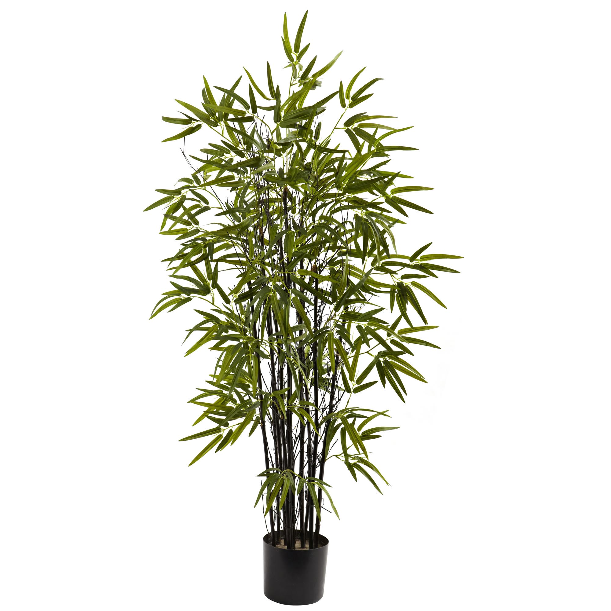 4 Foot Artificial Black Bamboo Tree: Potted