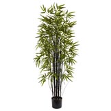 5 foot Artificial Black Bamboo Tree: Potted
