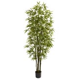 7 foot Artificial Green Bamboo Tree: Potted