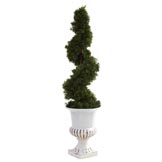 31 inch Artificial Cedar Spiral in Urn