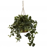 30 inch Wide Artificial Philodendron Hanging Basket