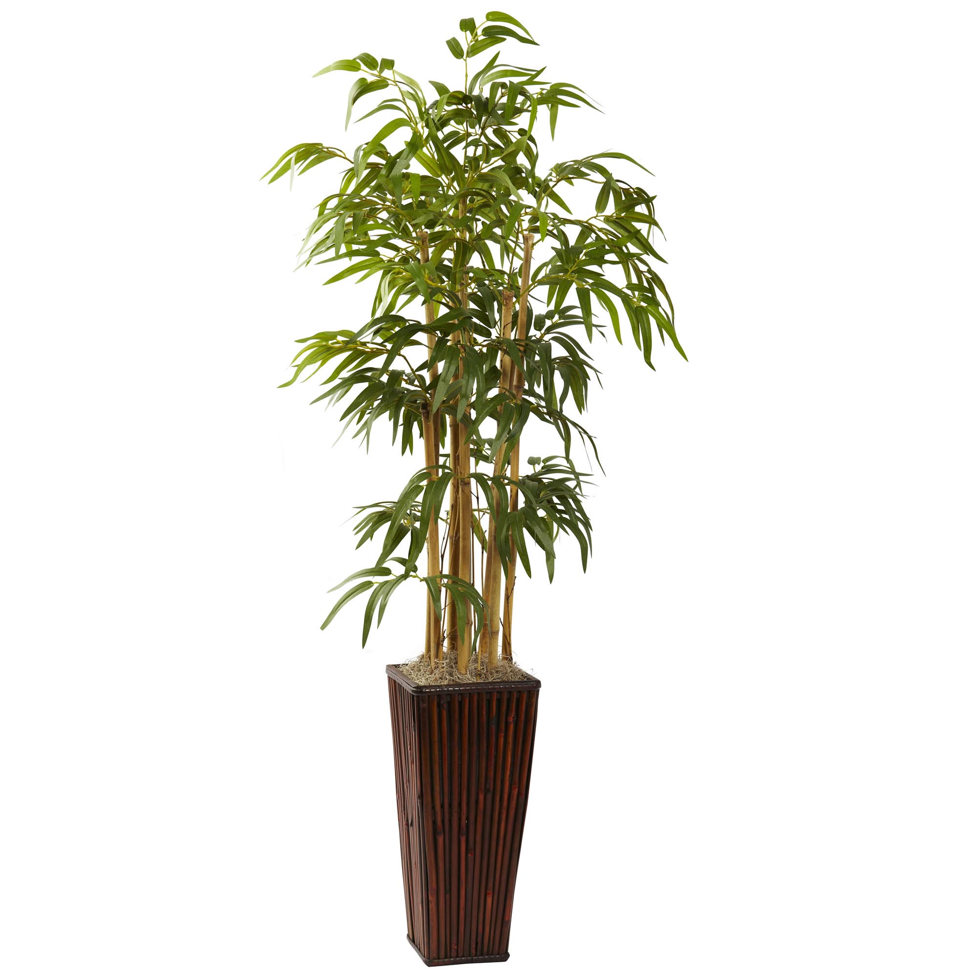 4 foot Artificial Bamboo in Decorative Planter