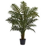 3.5 foot Artificial Evergreen Plant: Potted