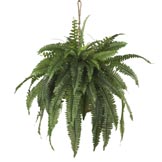 32 inch Wide Artificial Large Boston Fern Hanging Basket