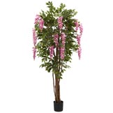 6.5 foot Silk Wisteria Tree