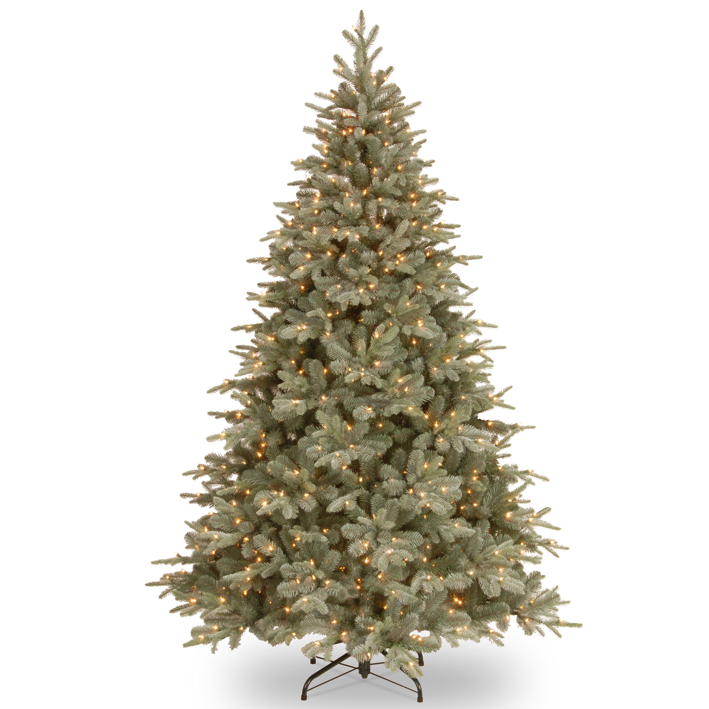 7.5 Foot Pe/pvc Frost Arctic Spruce Tree: Clear Lights