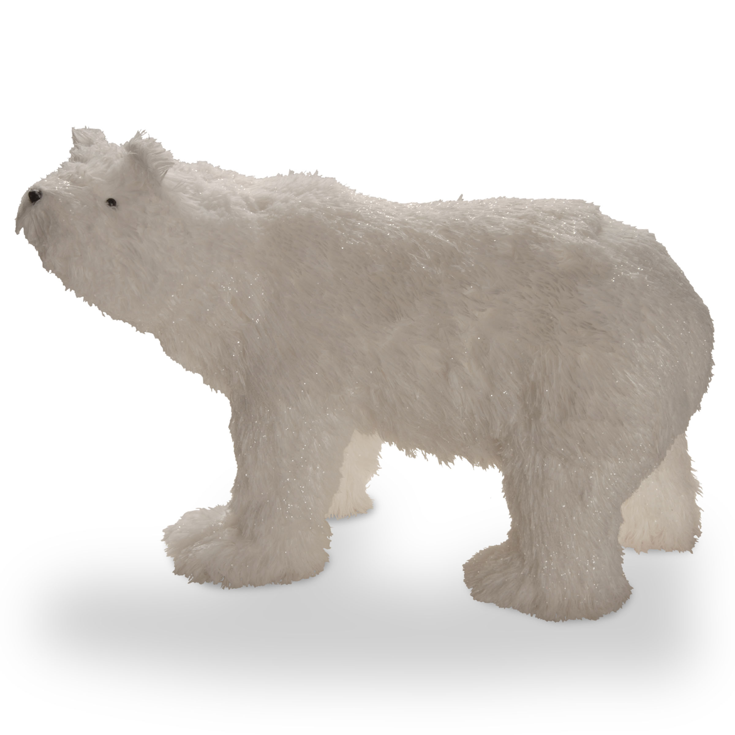 15 Inch White Bear Figurine