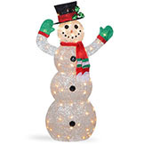 48 inch Crystal Snowman Figurine