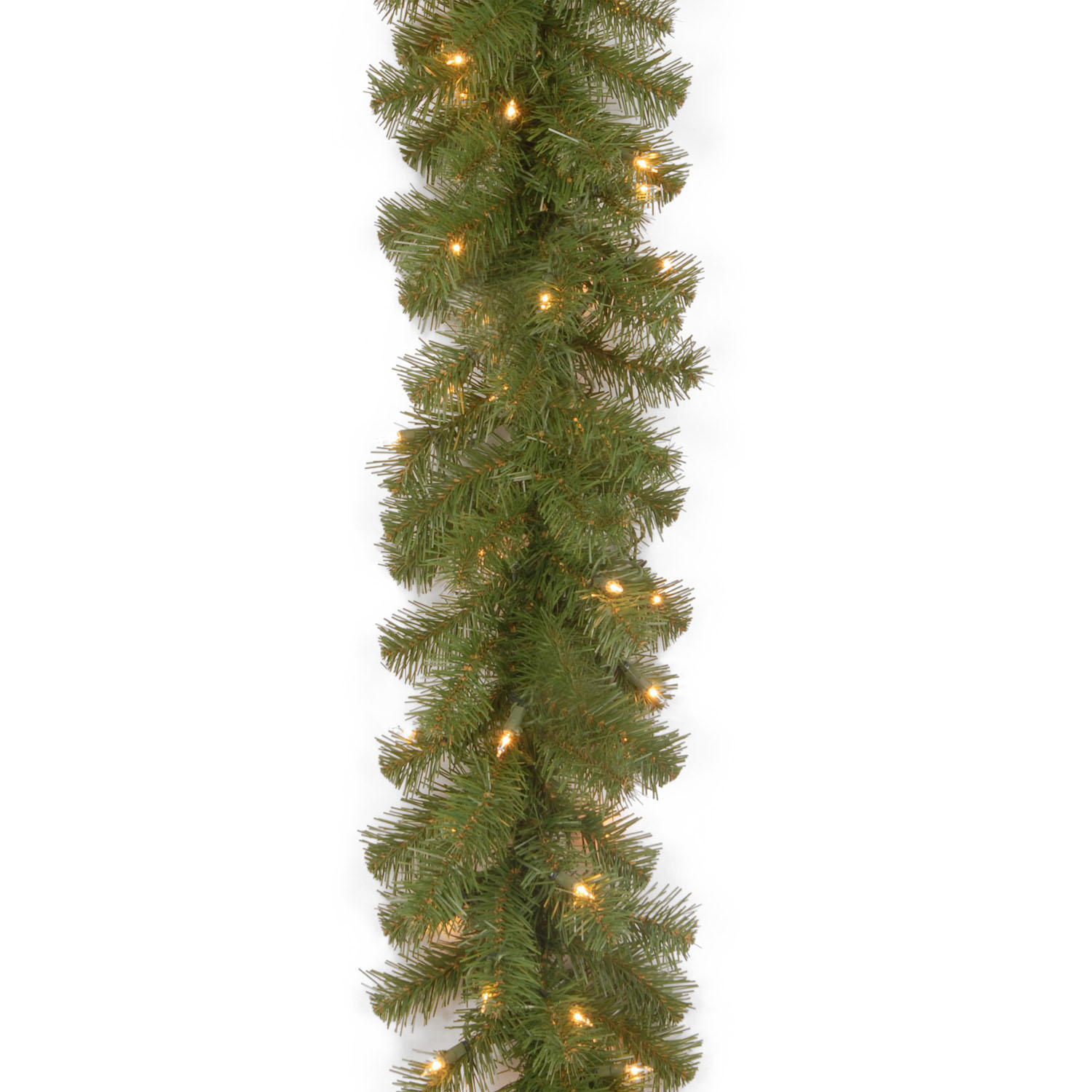 9 Foot X 10 Inch North Valley Spruce Garland With 50 Clear Lights