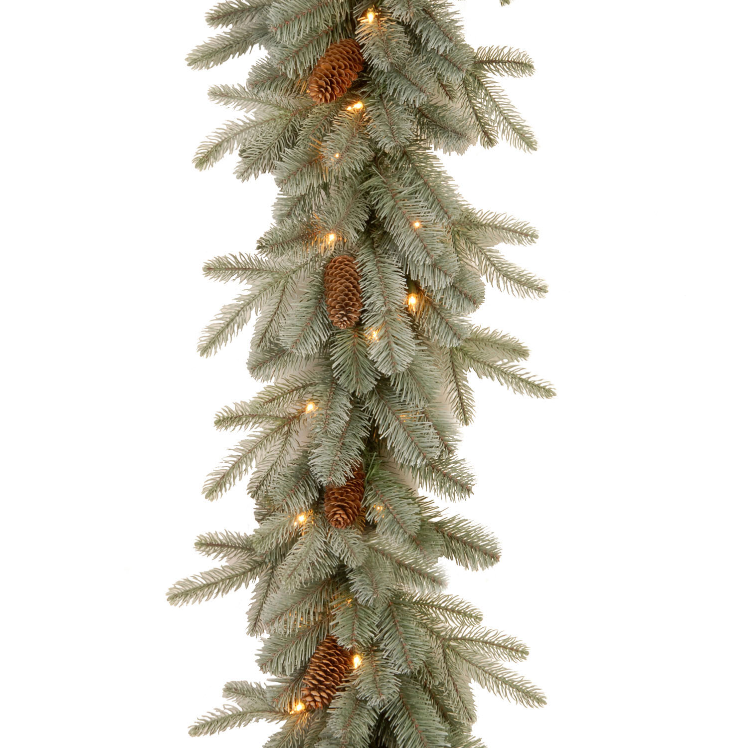 National Tree Company 9 foot x 12 inch PE/PVC Frosted Artic Spruce