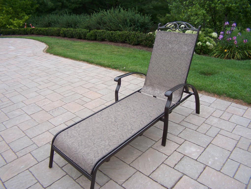 Cascade Sling Patio Chaise Lounge Chair