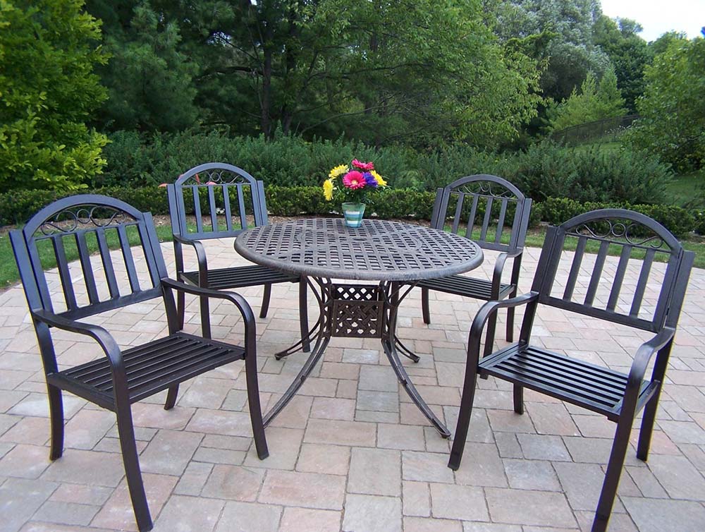 Elite 42 inch Rochester 5pc Dining Set