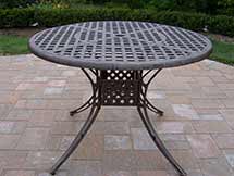 Elite 42 inch Cast Aluminum Dining Table