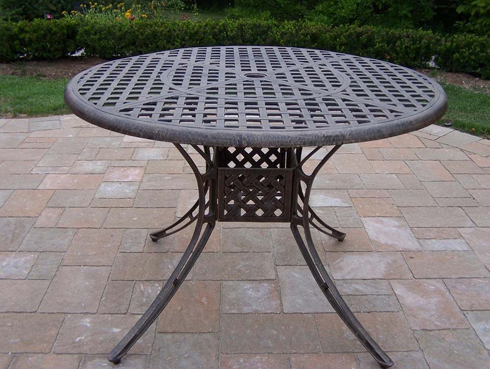 Elite 42 Inch Cast Aluminum Dining Table