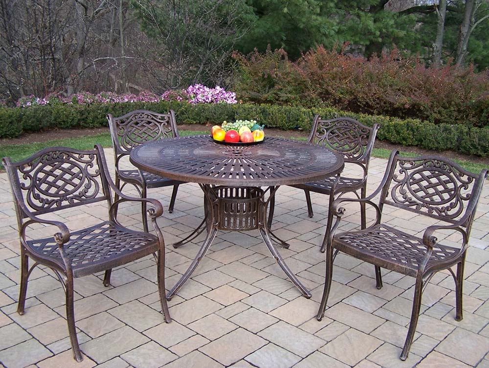Sunray 48 inch Mississippi 5pc Patio Dining Set