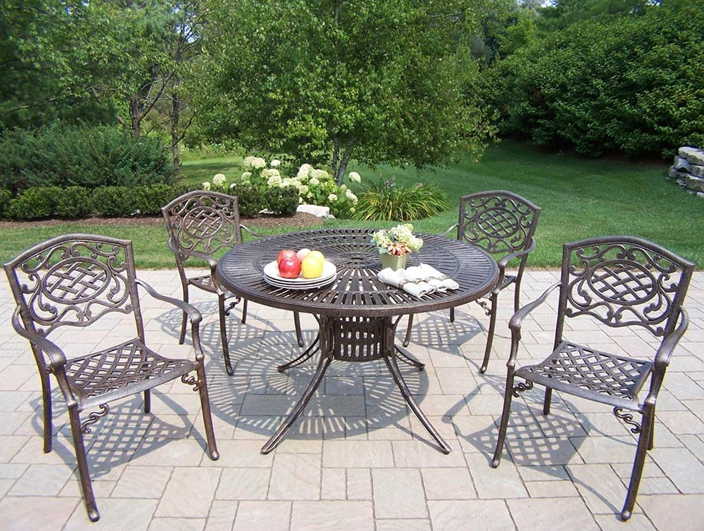 Sunray 48 inch Mississippi 5pc Patio Dining Set