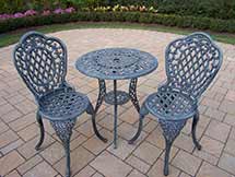 Mississippi Cast Aluminum 3pc Bistro Set
