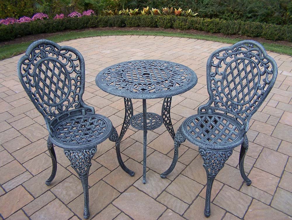 Mississippi Cast Aluminum 3pc Bistro Set