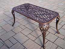 Mississippi Cast Aluminum Cocktail Table