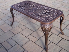 Mississippi Cast Aluminum Cocktail Table