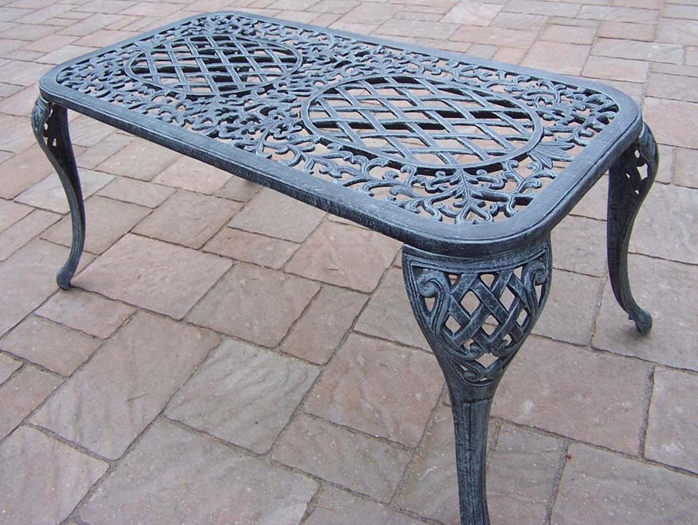 Oakland Living Mississippi Cast Aluminum Cocktail Table 2007VGY