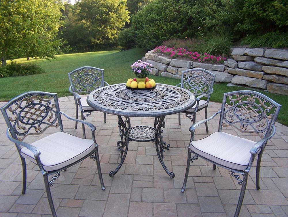 Mississippi 42 inch 5pc Patio Dining Set with Cushions