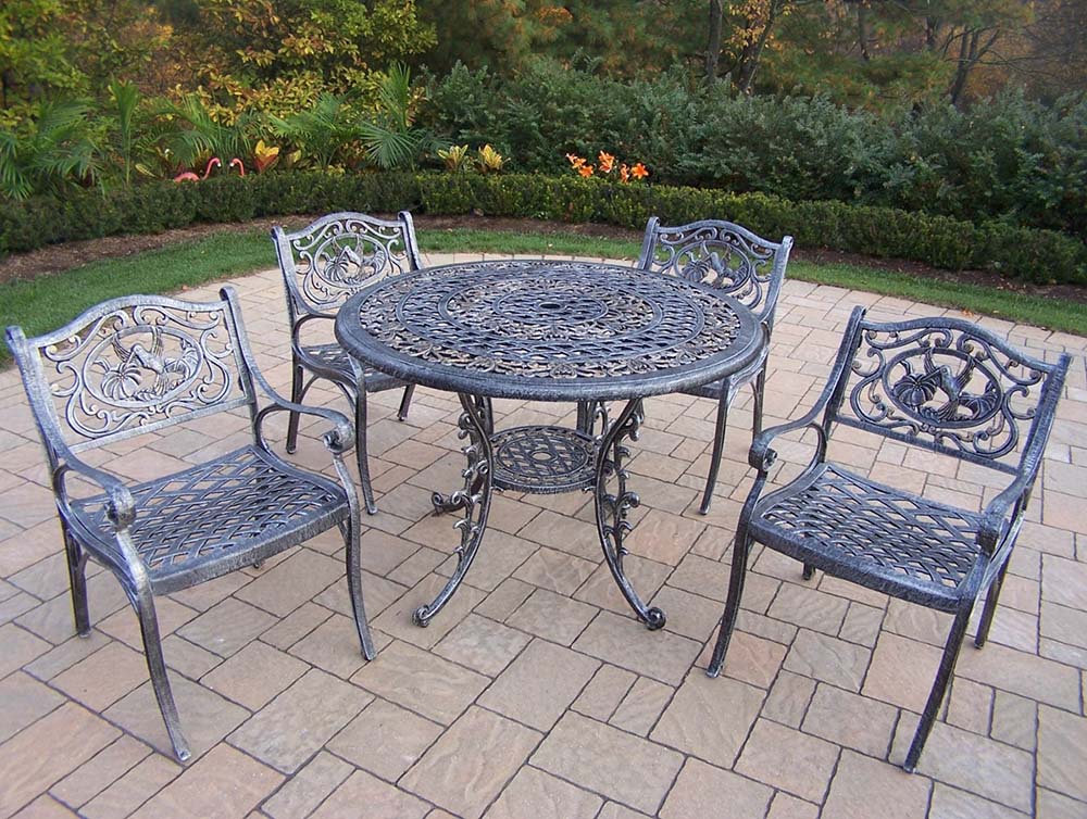 Mississippi 42 inch Hummingbird 5pc Outdoor Dining Set