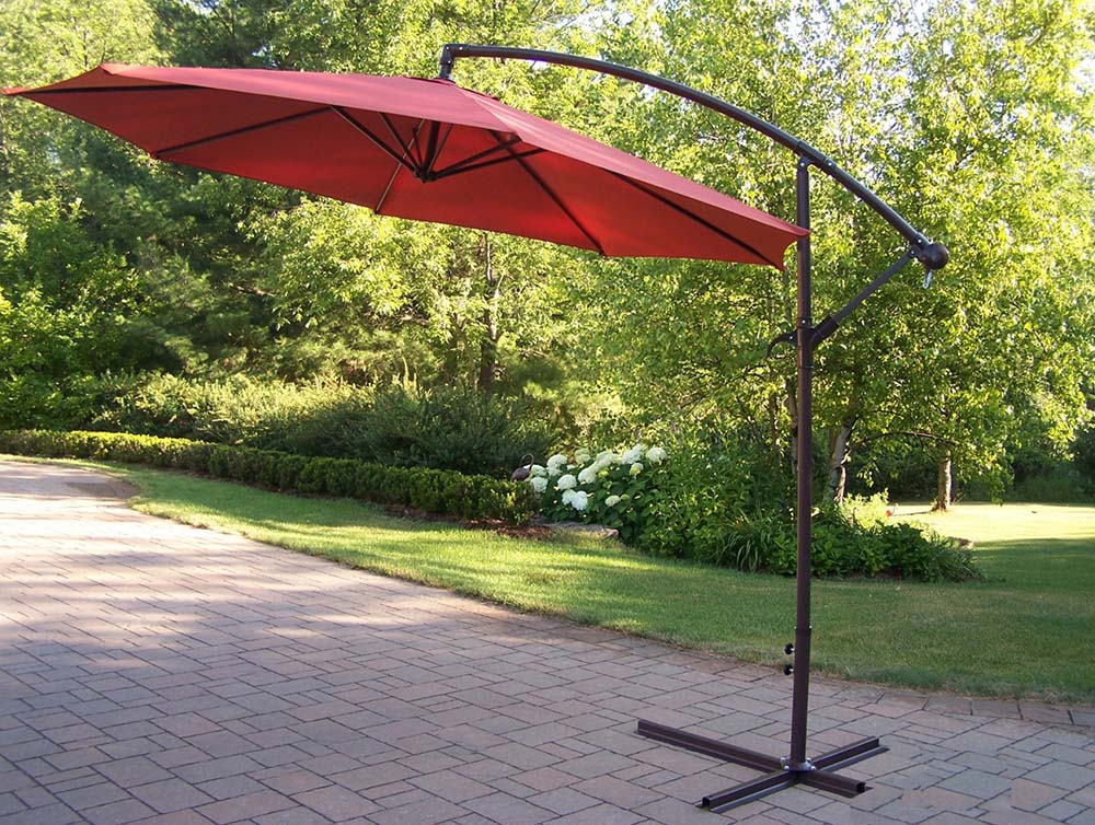 10 Ft Rochester Burnt Orange Cantilever Umbrella