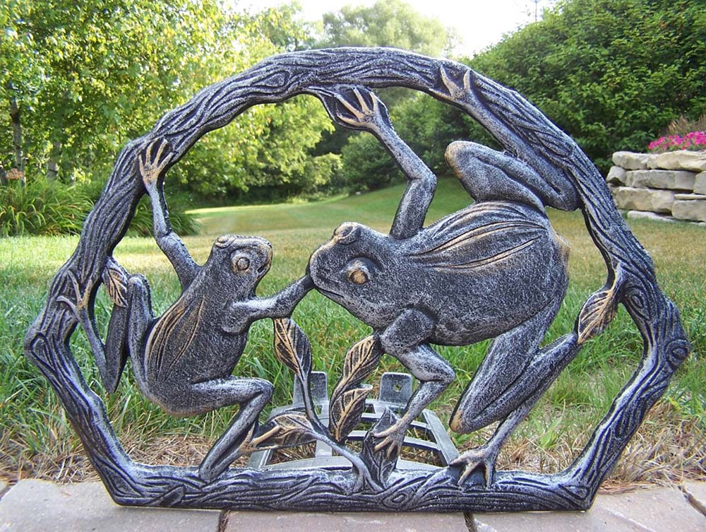 Oakland Living Cast Aluminum Frog Garden Hose Holder 5013AP