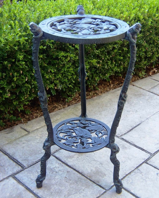 Cast Iron Frog Table Plant Stand