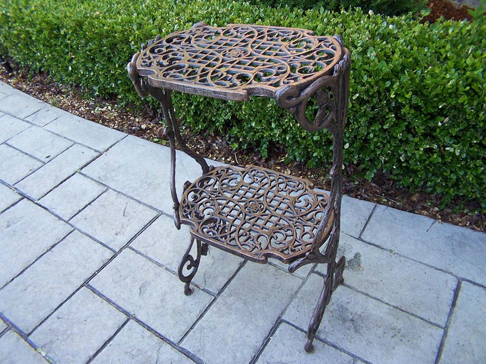 Cast Iron Two Level Plant Stand