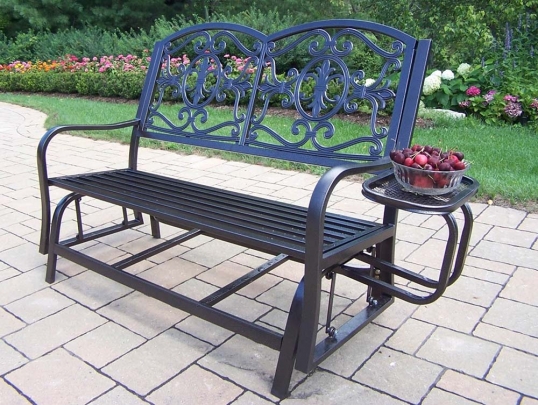 Rochester Outdoor Double Glider with Side Tray