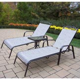 Sling 2pc Chaise Lounge Set: Lounge & End Table