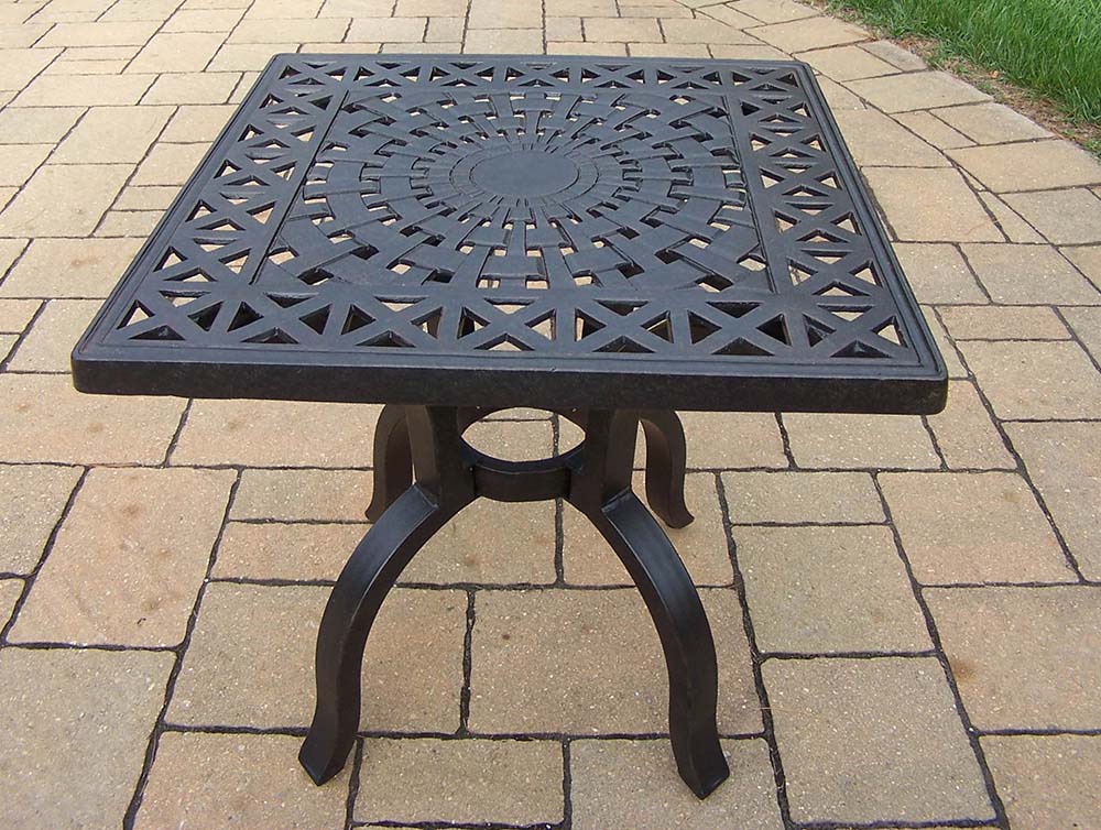 Antique Bronze Hampton Square Side Table